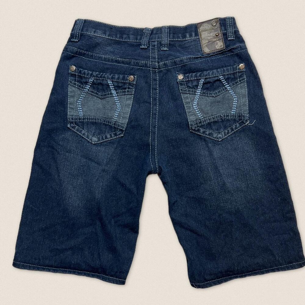 Y2K Jean Station Jorts Denim Shorts Blue Size 29”‎
